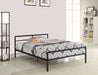 Fisher Metal Full Open Frame Bed Gunmetal - Walo Furniture 