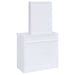 Harvey Vanity Set with Lift-Top Stool White - Walo Furniture 