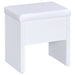 Harvey Vanity Set with Lift-Top Stool White - Walo Furniture 