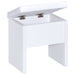 Harvey Vanity Set with Lift-Top Stool White - Walo Furniture 