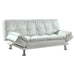 Dilleston Upholstered Tufted Convertible Sofa Bed White - Walo Furniture 