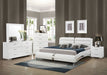 Jeremaine 5-piece Eastern King Bedroom Set White - Walo Furniture 