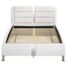 Jeremaine Upholstered California King Sleigh Bed White - Walo Furniture 