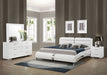 Jeremaine 4-piece California King Bedroom Set White - Walo Furniture 