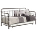 Livingston Metal Twin Daybed with Trundle Dark Bronze - Walo Furniture 