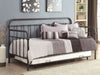 Livingston Metal Twin Daybed with Trundle Dark Bronze - Walo Furniture 