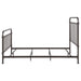 Livingston Metal Eastern King Open Frame Bed Dark Bronze - Walo Furniture 