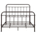 Livingston Metal Eastern King Open Frame Bed Dark Bronze - Walo Furniture 