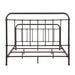 Livingston Metal Eastern King Open Frame Bed Dark Bronze - Walo Furniture 