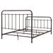 Livingston Metal Eastern King Open Frame Bed Dark Bronze - Walo Furniture 