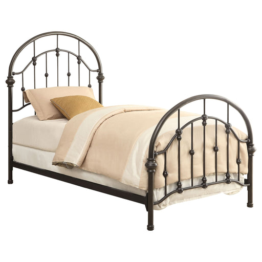 Rowan Metal Full Open Frame Bed Dark Bronze - Walo Furniture 