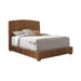 Laughton Banana Leaf Queen Panel Bed Amber - Walo Furniture 