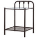 Livingston Metal 1-shelf Nightstand Dark Bronze - Walo Furniture 