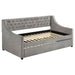 Chatsboro Upholstered Twin Daybed with Trundle Grey - Walo Furniture 