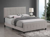 Fairfield Upholstered Queen Panel Bed Beige - Walo Furniture 