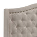 Sonoma Upholstered Queen Wingback Bed Beige - Walo Furniture 