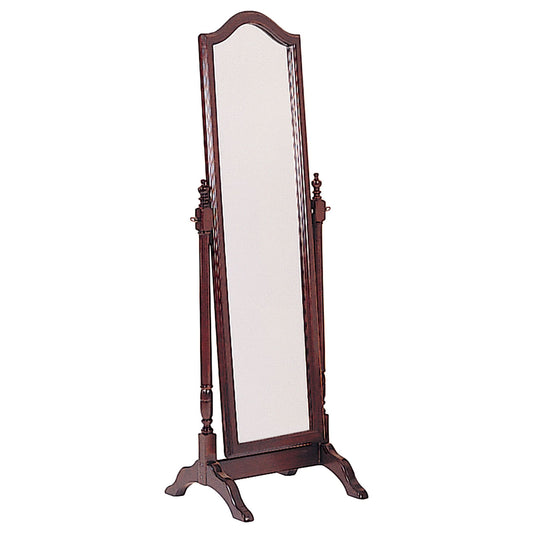 Cabot Wood Adjustable Full Length Cheval Mirror Merlot - Walo Furniture 