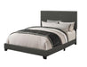 Boyd Upholstered Full Panel Bed Charcoal - Walo Furniture 