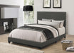 Boyd Upholstered Full Panel Bed Charcoal - Walo Furniture 