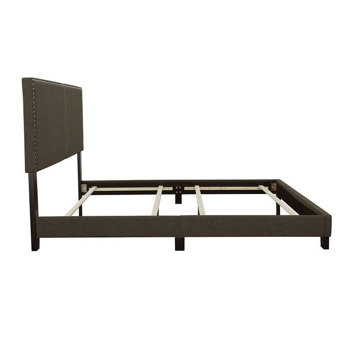 Boyd Upholstered Queen Panel Bed Charcoal - Walo Furniture 