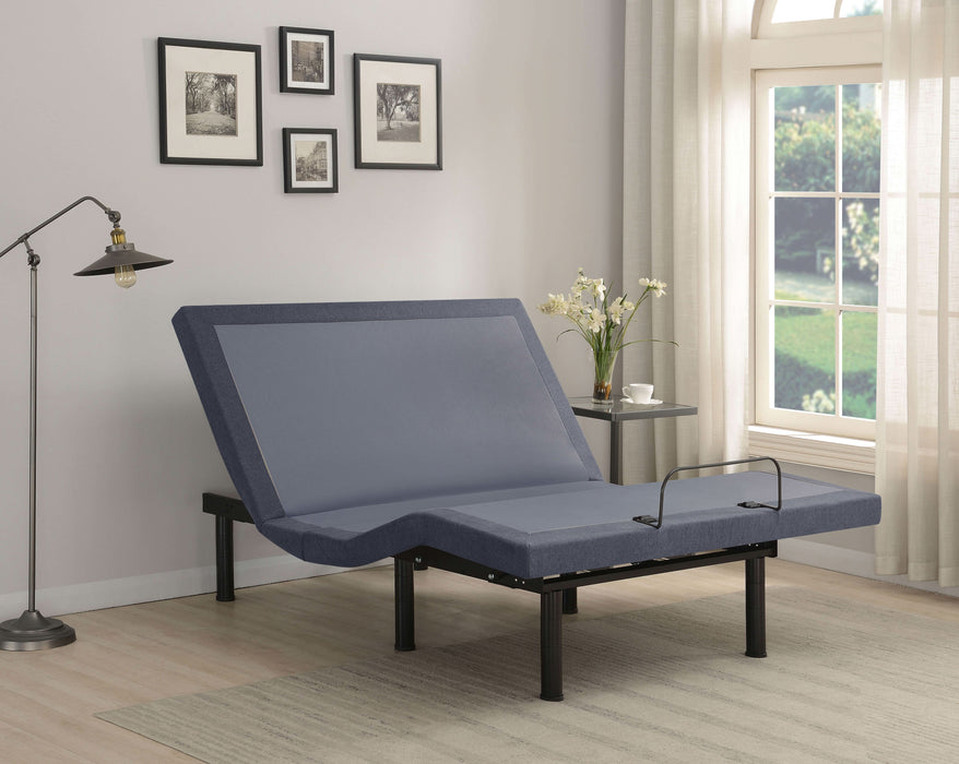 Clara Full Adjustable Bed Base Grey and Black - Walo Furniture 