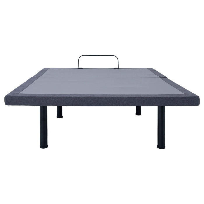 Clara Twin Extra Long Adjustable Bed Base Grey and Black - Walo Furniture 