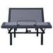 Negan Twin Extra Long Adjustable Bed Base Grey and Black - Walo Furniture 