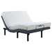 Negan Twin Extra Long Adjustable Bed Base Grey and Black - Walo Furniture 