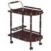 Palmer 2-tier Rectangular Wood Bar Cart Merlot - Walo Furniture 