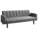 Sommer Upholstered Tufted Convertible Sofa Bed Grey - Walo Furniture 