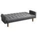 Sommer Upholstered Tufted Convertible Sofa Bed Grey - Walo Furniture 