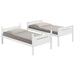 Littleton Wood Twin Over Twin Bunk Bed White - Walo Furniture 