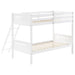 Littleton Wood Twin Over Twin Bunk Bed White - Walo Furniture 