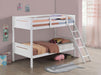 Littleton Wood Twin Over Twin Bunk Bed White - Walo Furniture 