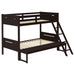 Littleton Wood Twin Over Full Bunk Bed Espresso - Walo Furniture 