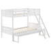 Littleton Wood Twin Over Full Bunk Bed White - Walo Furniture 