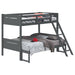 Littleton Wood Twin Over Full Bunk Bed Grey - Walo Furniture 