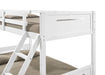 Littleton Wood Twin Over Full Bunk Bed White - Walo Furniture 