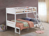 Littleton Wood Twin Over Full Bunk Bed White - Walo Furniture 