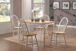 Cinder Wood Dining Side Chair White (Set of 4) - Walo Furniture 