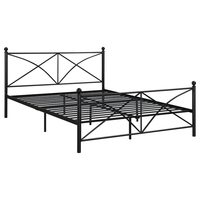 Hart Metal Queen Open Frame Bed Matte Black