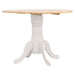 Allison Round 40-inch Drop Leaf Extension Dining Table White - Walo Furniture 