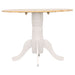 Allison Round 40-inch Drop Leaf Extension Dining Table White - Walo Furniture 