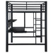 Avalon Full Workstation Loft Bed Black - Walo Furniture 