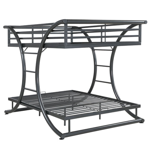 Stephan Metal Full Over Full Bunk Bed Gunmetal - Walo Furniture 