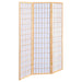 Carrie 3-Panel Room Divider Folding Shoji Screen Natural - Walo Furniture 