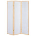 Carrie 3-Panel Room Divider Folding Shoji Screen Natural - Walo Furniture 