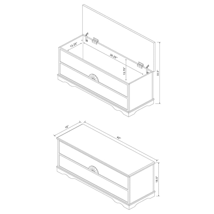 Paula Cedar Chest Honey - Walo Furniture 