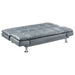 Dilleston Upholstered Tufted Convertible Sofa Bed Grey - Walo Furniture 