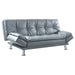 Dilleston Upholstered Tufted Convertible Sofa Bed Grey - Walo Furniture 